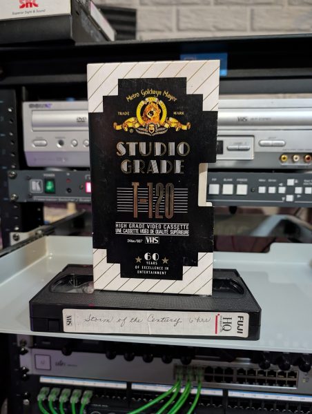 Fuji T-120 HQ in mismatched MGM sleeve Stephen King's Storm of the Century off WSYX Columbus Feb 1999 (VHS-2026-263)