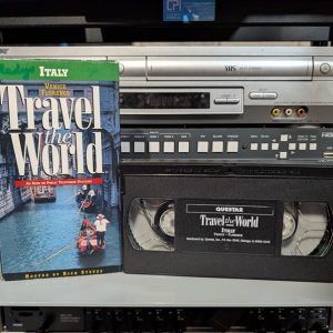 Venice and Florence on PBS, Questar Home Video sleeve, Gladys Rankin hosts Travel the World: Italy (VHS-2025-043)