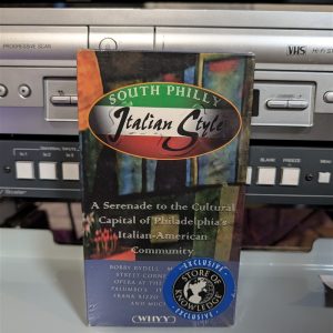 Original retail sleeve, Bobby Rydell hosts WHYY's South Philly Italian Style, Philadelphia documentary 1997 (VHS-2025-044)