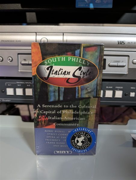 Original retail sleeve, Bobby Rydell hosts WHYY's South Philly Italian Style, Philadelphia documentary 1997 (VHS-2025-044)