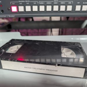 Spine reads WATER TREATMENT PROGRAM, disguised Amway recruitment tape with environmental fear pitch (VHS-2026-289)
