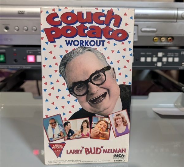 Calvert DeForest's 1989 Couch Potato Workout VHS. MCA fitness parody, 80s exercise spoof (VHS-2026-402)