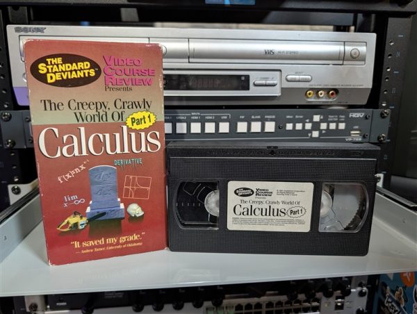 VHS-2025-038: Cerebellum Corporation VHS, Standard Deviants: Creepy Crawly World of Calculus Part 1, 90s math comedy