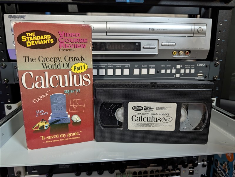 The Standard Deviants: The Creepy Crawly World of Calculus Part 1 - VHS tape, late 1990s, educational comedy series