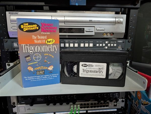 VHS-2025-039: Cerebellum Corporation VHS Standard Deviants: Twisted World of Trigonometry Part 2, 90s comedy math