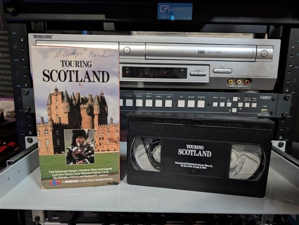 Questar Home Video with Glamis Castle cover Gladys Rankin hosts Touring Scotland, Edinburgh to Loch Lomond (VHS-2025-042)