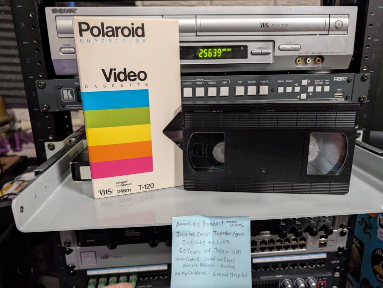 VHS tape cover for 1989 Cleveland recording with Amy Mihaljevic news coverage