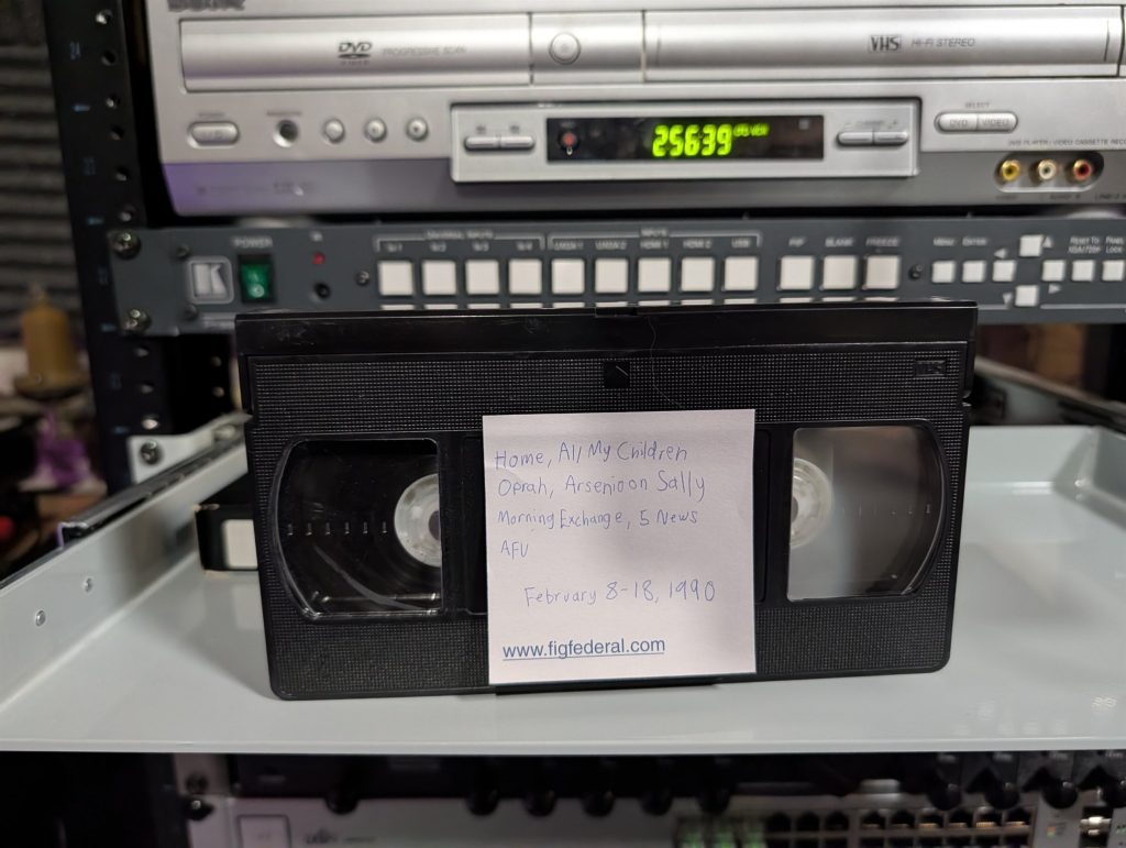 Morning Exchange / Arsenio / AFV February 1990 VHS tape — VHS-2026-083