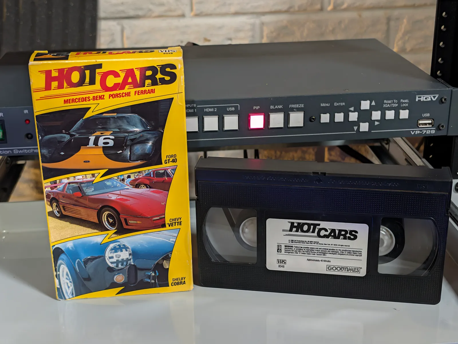 Hot Cars VHS tape label