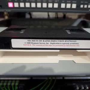 VHS-2026-183: Secrets of Rapid Induction Hypnosis, physical VHS tape in the 90s Craig archive.