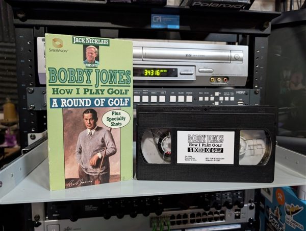 1988 SyberVision golf VHS presented by Jack Nicklaus Bobby Jones' 1930s instructional film shorts (VHS-2026-411)
