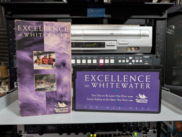 Appalachian Wildwaters promo. whitewater rafting on West Virginia's New River, 15 minutes of river footage (VHS-2026-514)