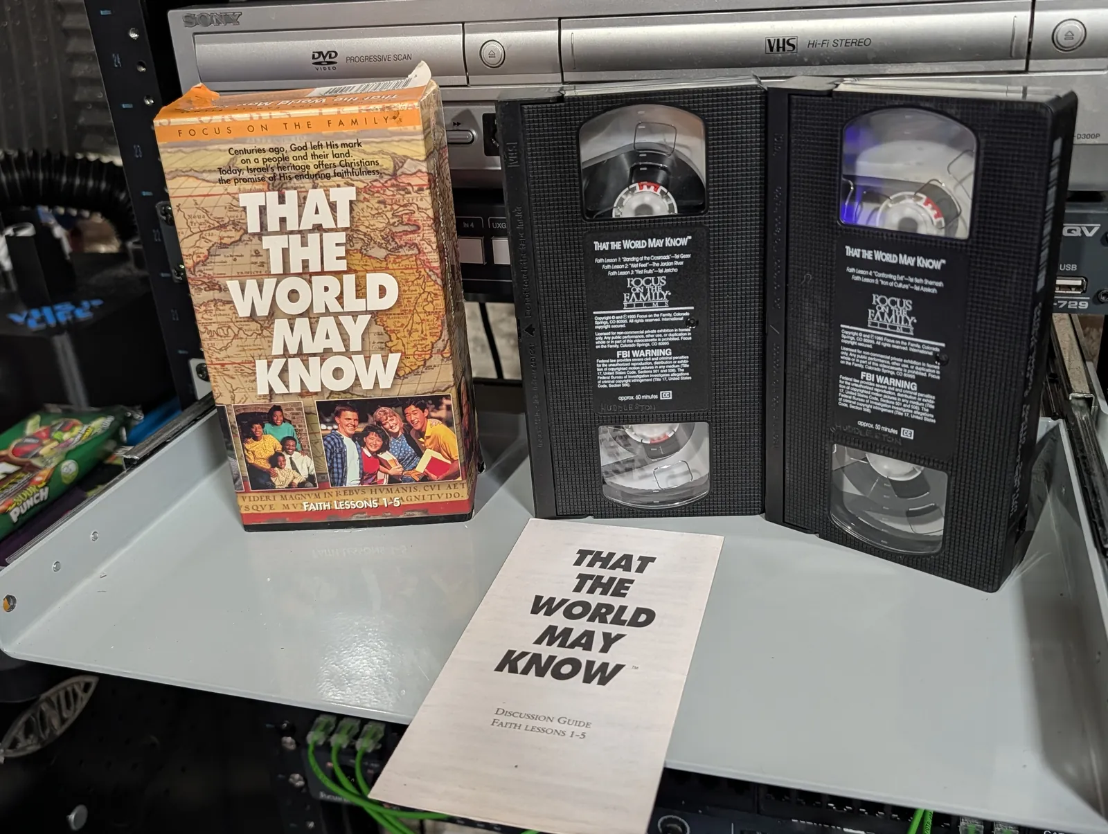 VHS-2026-736: That the World May Know: Promised Land, Volume 1, physical VHS tape in the 90s Craig archive.