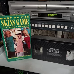VHS-2026-741: Best of The Skins Game: The First Decade, physical VHS tape in the 90s Craig archive.