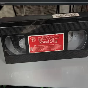 VHS-2026-755: The Wacky Adventures of Ronald McDonald: Scared Silly, physical VHS tape in the 90s Craig archive.