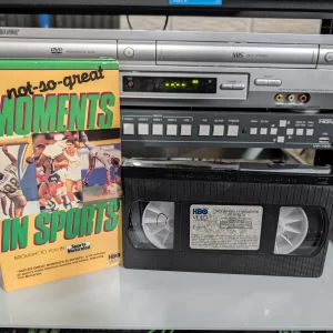 VHS-2026-787: Not-so-great Moments in Sports: Sports Illustrated VHS, physical VHS tape in the 90s Craig archive.
