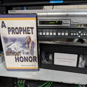 VHS-2026-790: A Prophet Without Honor: Reverend Bernice A. King, physical VHS tape in the 90s Craig archive.