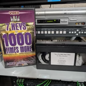 VHS-2026-792: 7 Keys to 1000 Times More: Mike Murdock, physical VHS tape in the 90s Craig archive.