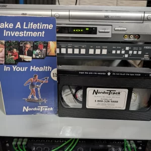 VHS-2026-799: NordicTrack: Make A Lifetime Investment In Your Health, physical VHS tape in the 90s Craig archive.