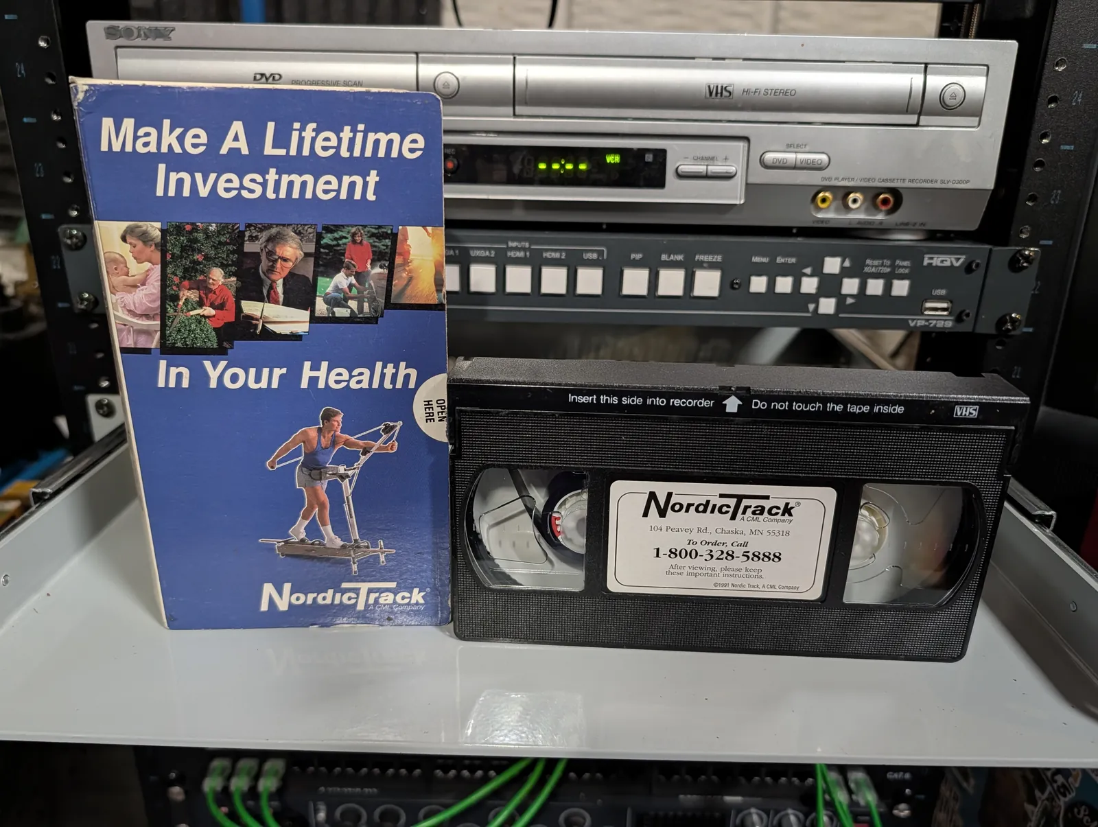 VHS-2026-799: NordicTrack: Make A Lifetime Investment In Your Health, physical VHS tape in the 90s Craig archive.