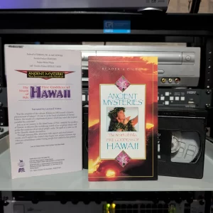 VHS-2026-804: Ancient Mysteries: The Wrath of Pele, Fire Goddess of Hawaii (1997), physical VHS tape in the 90s Craig archive.