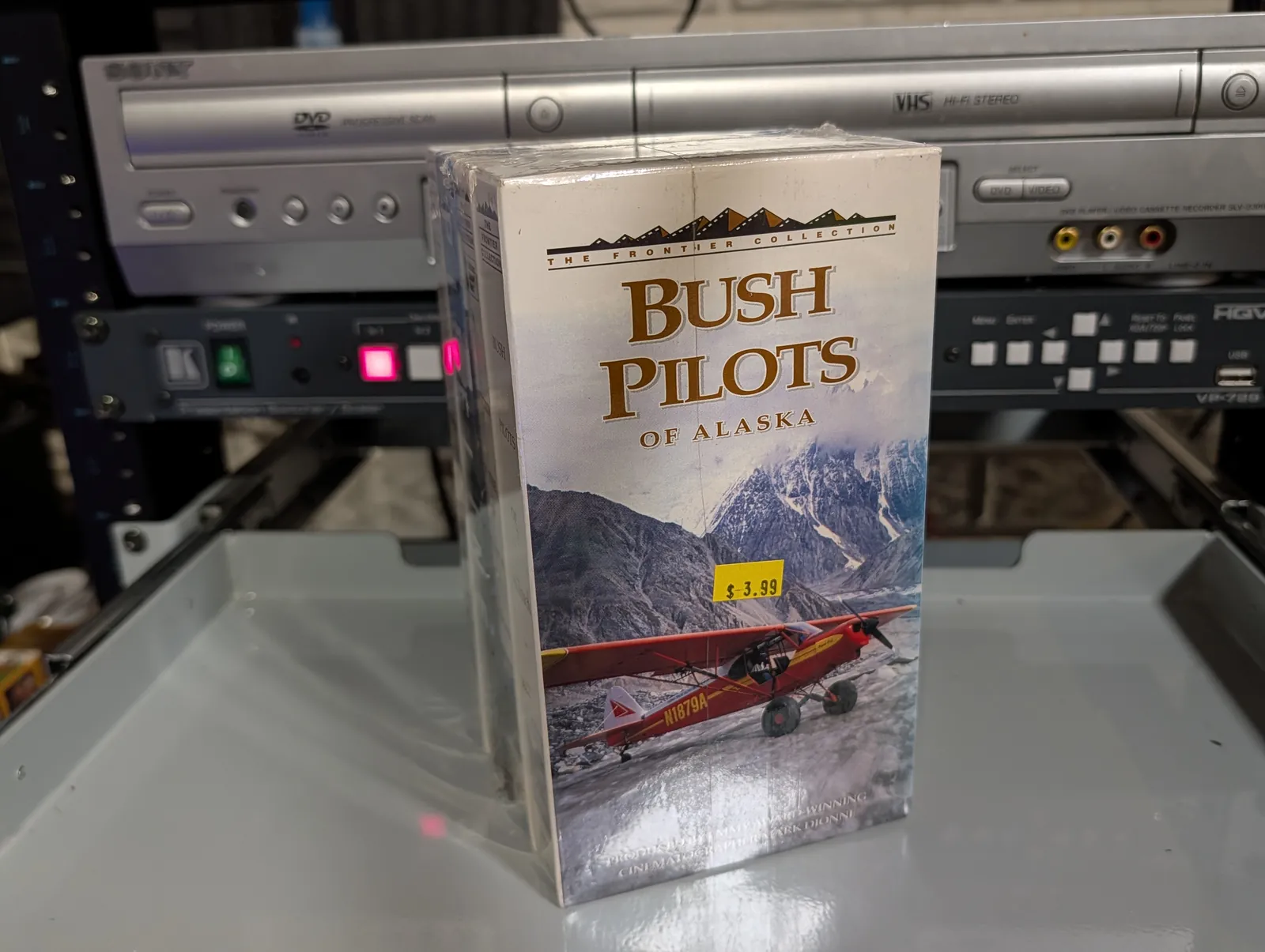 VHS-2026-807: The Frontier Collection: Four Alaska Documentaries, physical VHS tape in the 90s Craig archive.