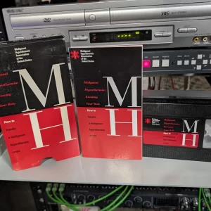 VHS-2026-808: Malignant Hyperthermia: Knowing Your Role, physical VHS tape in the 90s Craig archive.