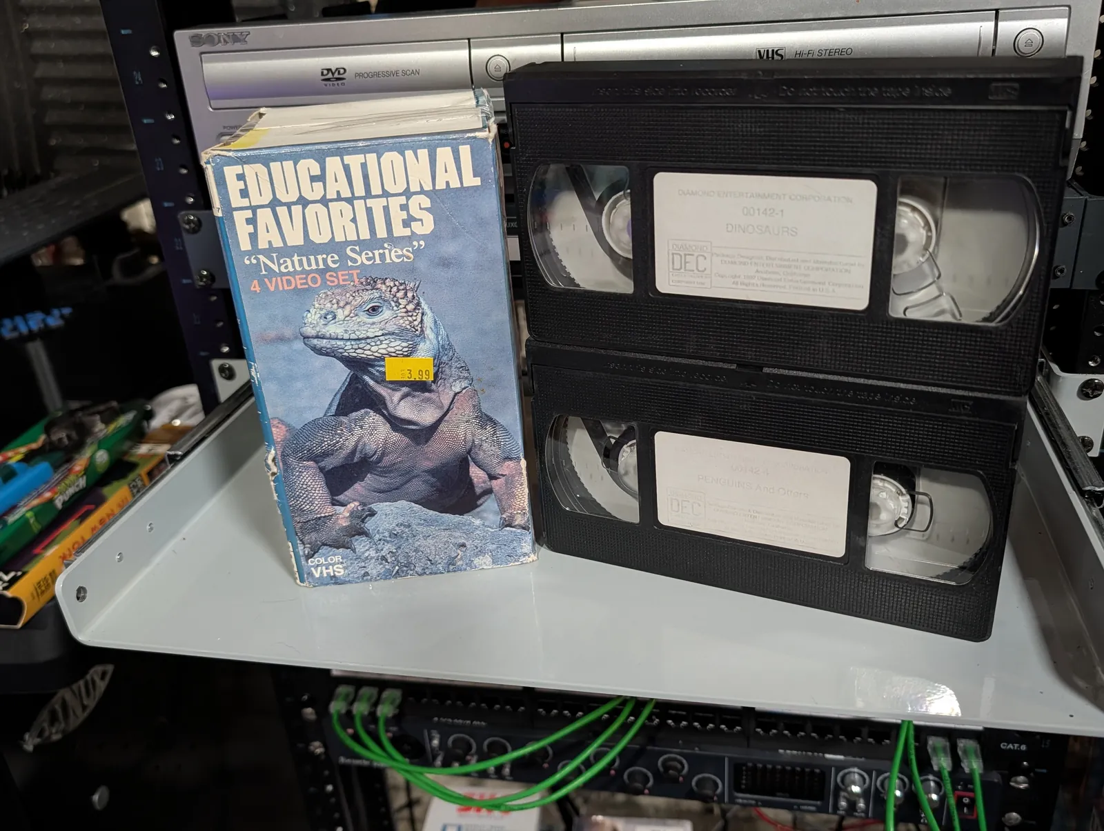 VHS-2026-812: Educational Favorites: Nature Series Four-Video Set, physical VHS tape in the 90s Craig archive.