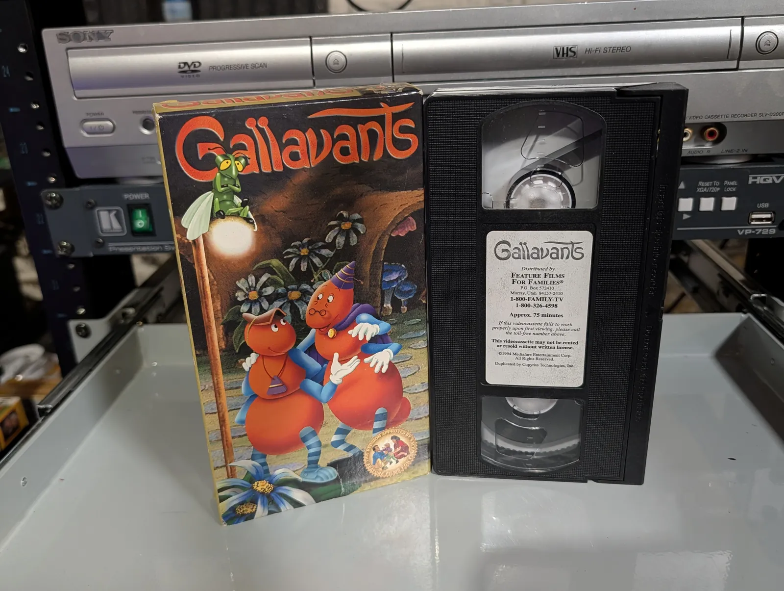 VHS-2026-819: Gallavants (Feature Films for Families VHS), physical VHS tape in the 90s Craig archive.