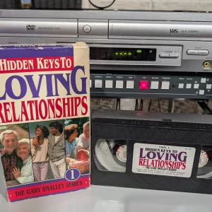 VHS-2026-838: Hidden Keys to Loving Relationships: Gary Smalley, Tape 1, physical VHS tape in the 90s Craig archive.