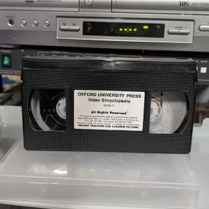 VHS-2026-860: Oxford University Press Video Encyclopedia Volume III, physical VHS tape in the 90s Craig archive.