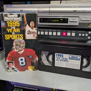 VHS-2026-876: Sports Illustrated: 1995 The Year in Sports, physical VHS tape in the 90s Craig archive.