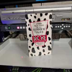 VHS-2026-895: Learn New Ways to Tell Terrific Tales: Disney's 101 Dalmatians Teaching Video, physical VHS tape in the 90s Craig archive.
