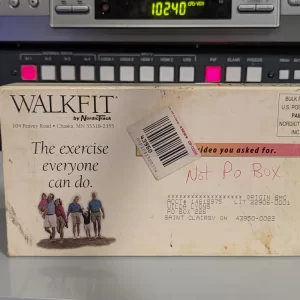 VHS-2026-900: WALKFIT by NordicTrack, physical VHS tape in the 90s Craig archive.