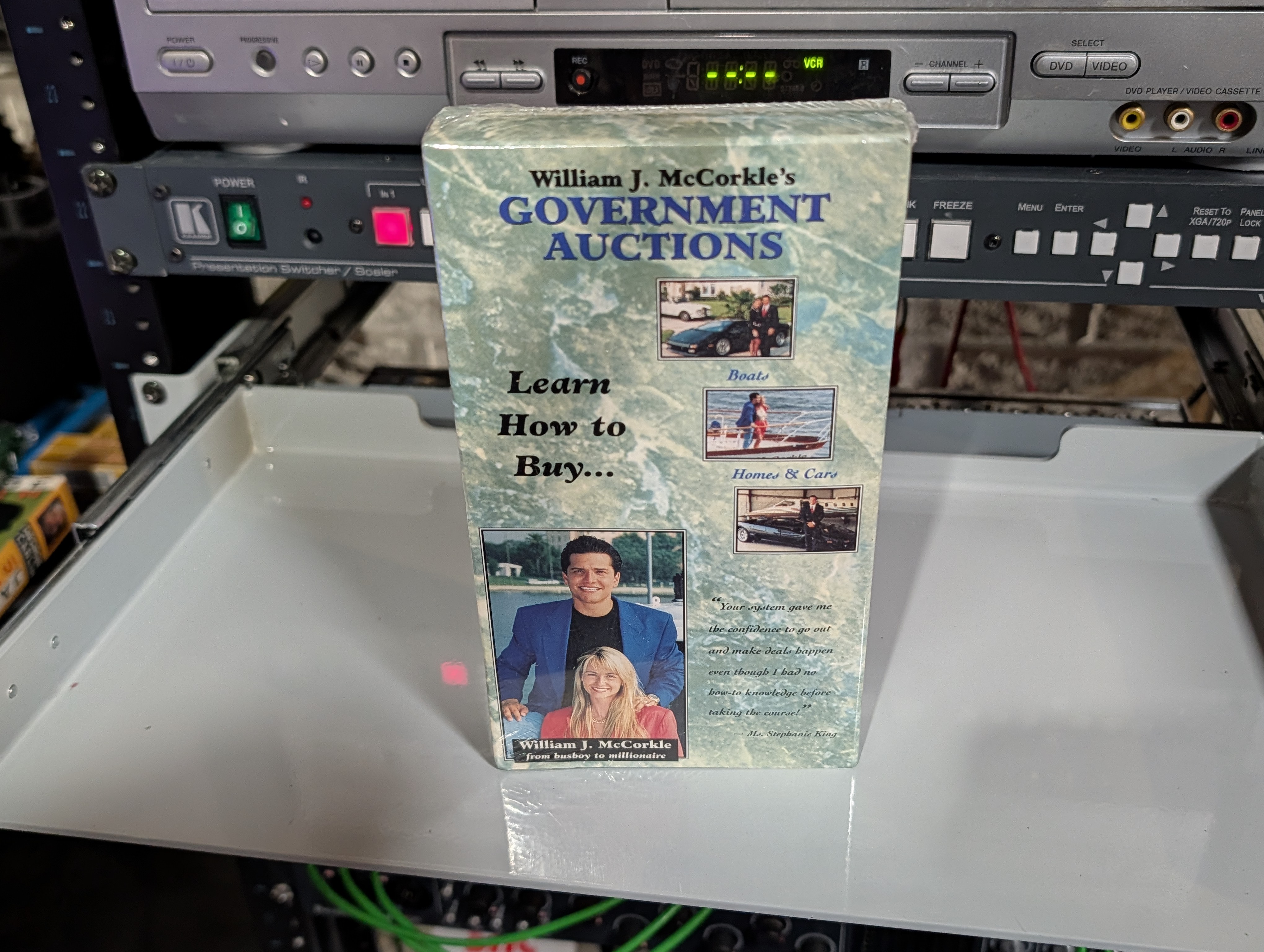 William J McCorkles Government Auctions VHS tape from 1996