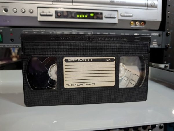 unknown home recordings on bare shell, Blank generic cassette labeled VIDEO CASSETTE no sleeve, no clues (VHS-2025-016)