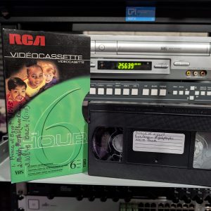 RCA 6-hour tape from Sunbury Collection, 1998 home recording of Prince of Egypt. Power Rangers, We're Back (VHS-2026-016)