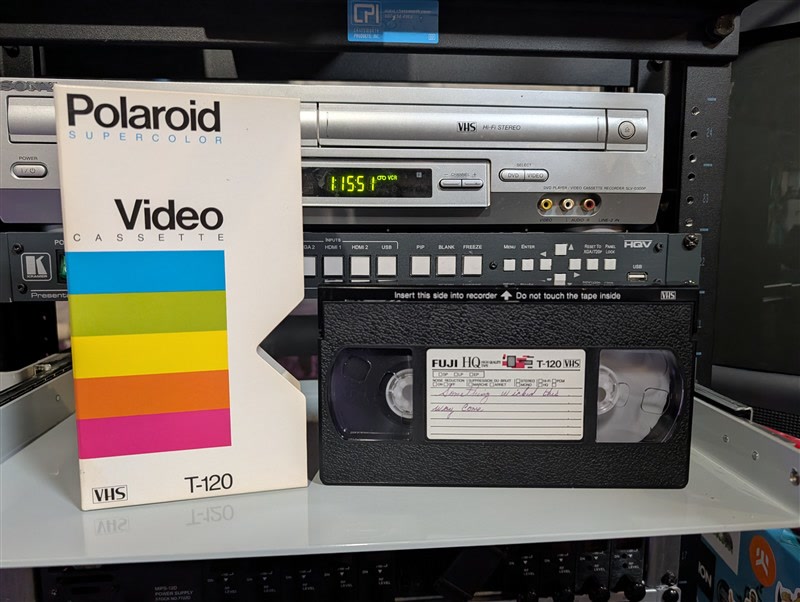 Something Wicked This Way Comes Home Recording - VHS tape, 1983 Disney film, home-recorded TV broadcast