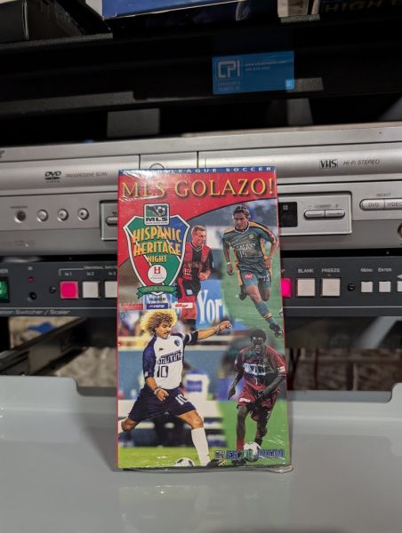Sealed 1997 MLS stadium giveaway. Golazo! Hispanic Heritage Night promo with Carlos Valderrama, bilingual (VHS-2026-456)