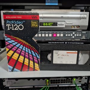 I Desire and Wolfen TV Recording Early 1980s - VHS tape, early 1980s, rare TV movie home recording