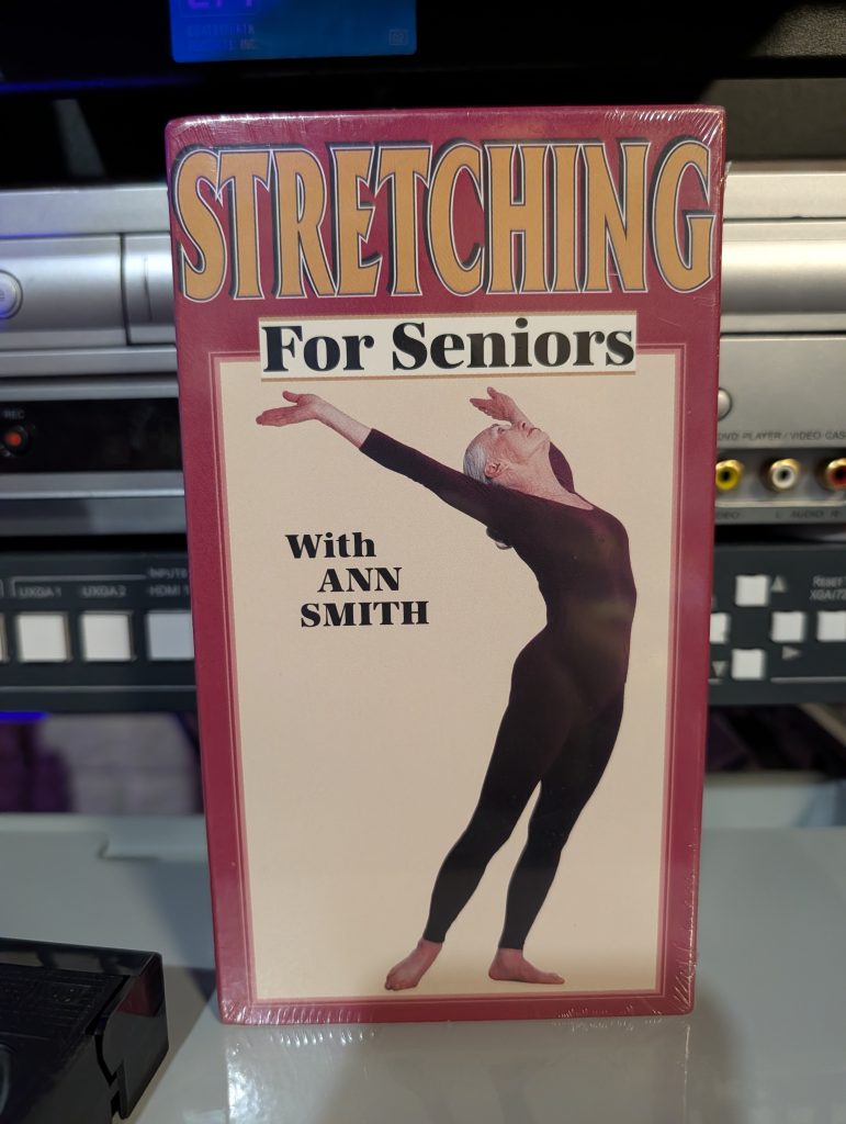 Stretching For Seniors with Ann Smith - VHS tape, 1990s, senior fitness stretching workout program