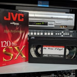 The Prince of Egypt Home Taping - VHS tape, late 1990s, home-recorded TV broadcast
