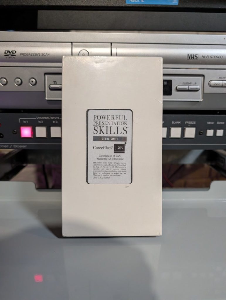 Powerful Presentation Skills - VHS tape, 1993, CareerTrack corporate training program