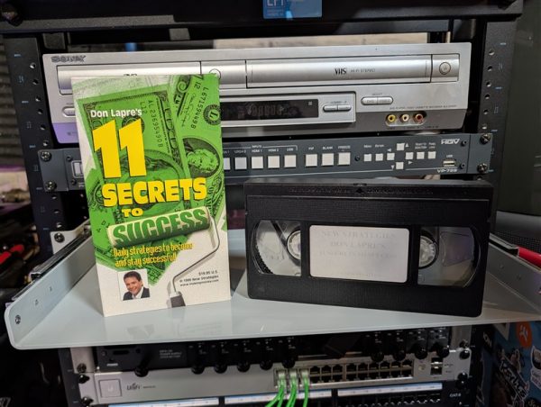 1999 infomercial VHS Don Lapre 11 Secrets to Success, late-night get-rich-quick pitch, factory release (VHS-2025-030)