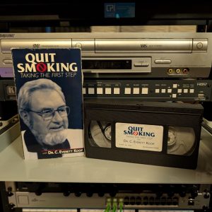 Quit Smoking: Taking the First Step - VHS tape, 1990s, Dr. C. Everett Koop stop smoking program