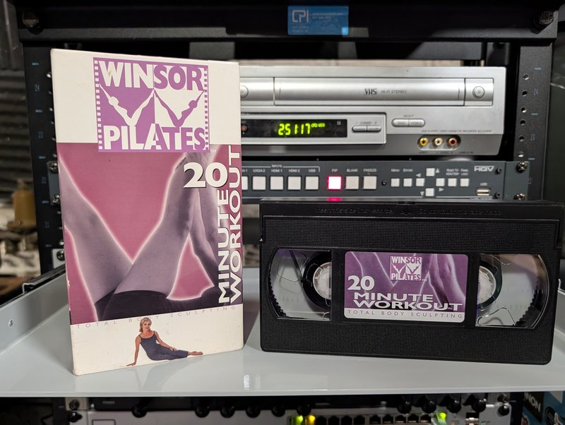 Winsor Pilates 20 Minute Workout - VHS tape, 2000s, Guthy-Renker pilates fitness infomercial