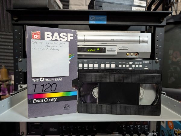Handwritten label reading RoboCop, KAKE-TV Wichita December 1991 with FBI Files and local commercials (VHS-2026-247)
