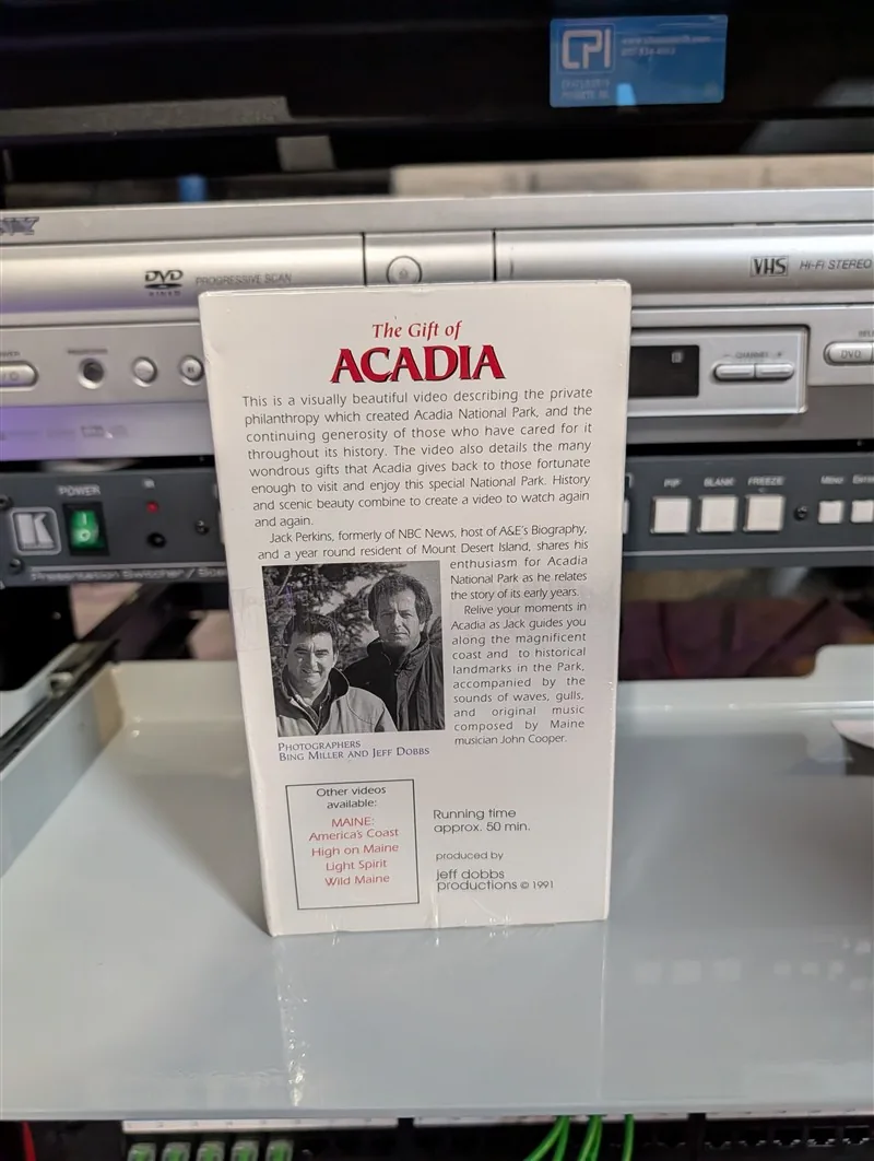 The Gift of Acadia: The Story of Acadia National Park: tape photo 2
