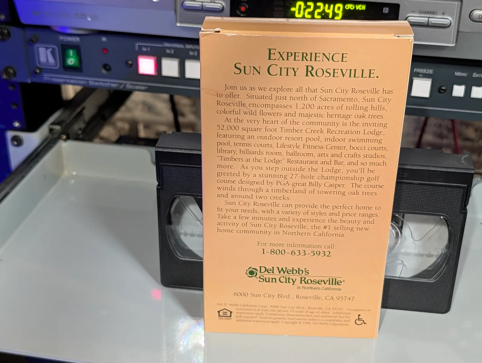 Del Webb's Sun City Roseville in Northern California: tape photo 2