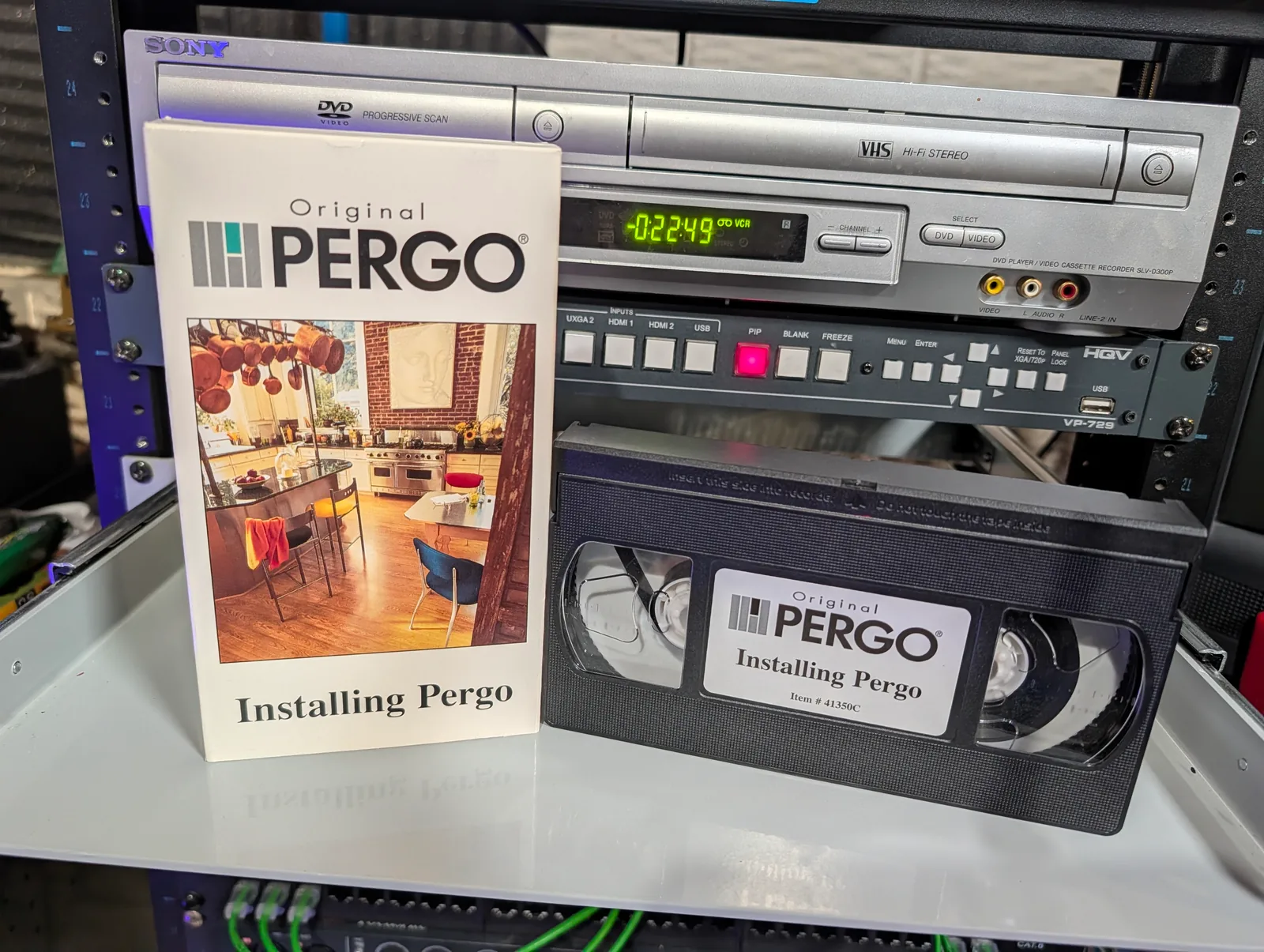 Installing Pergo: tape photo 1